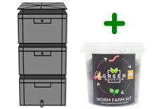Load image into Gallery viewer, Worm Farm (Vermicomposter) Kit
