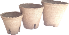 Load image into Gallery viewer, 100% biodegradable Jiffy Pot &amp; Tray
